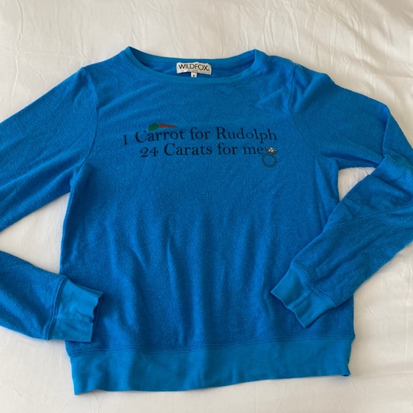 WILDFOX CHRISTMAS RUDOLPH SWEATSHIRT - Picture 1 of 4